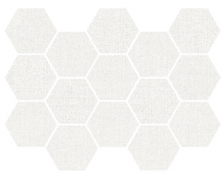 Happy Floors - 3"x3" Fibra PALE Porcelain Hexagon Mosaic Tile (Matte Finish - 12"x14" Sheet)
