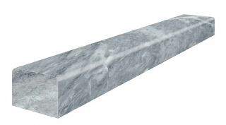 1.25"x12" Aqua Intenso Honed Marble Deco Bar