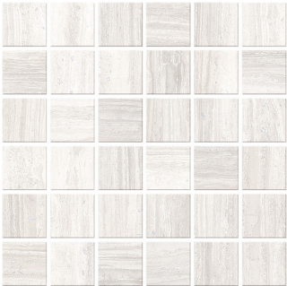 Iris - 2"x2" Zenit WHITE Porcelain Mosaic Tile (Matte Finish - 11.8"x11.8" Sheet)