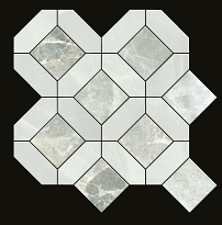 Gazzini - 3D Marbles ANTIQUE PORTOFINO Porcelain Antique Lux Mosaic Tile (Honed Finish - 12"x12" Sheet)