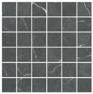 Gazzini - 2"x2" 3D Marbles NEW STYLE DARK Porcelain Mosaic Tile (Honed Finish - 12"x12" Sheet)