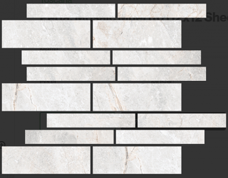 Happy Floors - Toscana PERLA Porcelain Muretto Mosaic Tile (Matte Finish - 11"x13" Sheet)