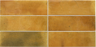 Equipe - 2-1/2"x8" Hanoi CARAMEL Ceramic Wall Tile (Glossy Finish)