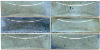 Equipe - 2-1/2"x8" Hanoi SKY BLUE ARCO Ceramic Wall Tile (Glossy Finish)