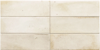 Equipe - 2-1/2"x8" Hanoi WHITE Ceramic Wall Tile (Glossy Finish)