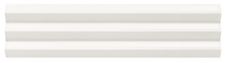 Settecento - 3"x12" Abacus WHITE 3D Ceramic Wall Tile (Matte Finish)