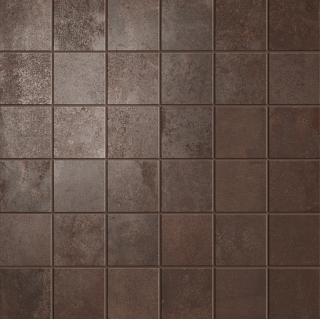 Unicom Starker - 2"x2" Oxid LAVA Porcelain Mosaic Tile (Matte Finish - 12"x12" Sheet)