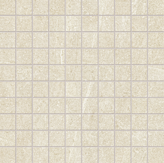 Ergon - 1"x1" Elegance Pro IVORY Porcelain Mosaic Tile (Matte Finish - 12"x12" Sheet)