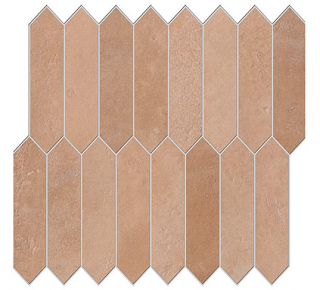 Edimax - Home AMBERPEACH Porcelain PICKET Mosaic Tile (12"x10" Sheet)