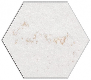 Edimax - 7"x6" Home WHITEPASTEL Porcelain Hexagon Tile (Matte Finish)