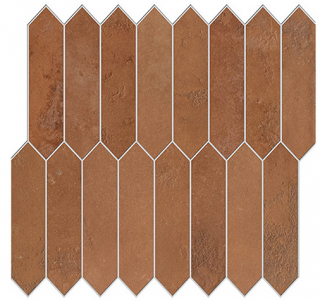 Edimax - Home REDFLAME Porcelain PICKET Mosaic Tile (12"x10" Sheet)