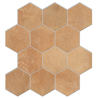 Edimax - Home GOLDENSUN Porcelain HEXAGON Mosaic Tile (Matte Finish - 12"x13" Sheet)