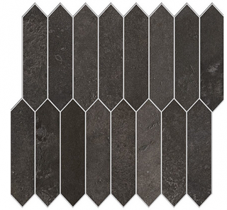 Edimax - Home DARKPEAT Porcelain PICKET Mosaic Tile (12"x10" Sheet)