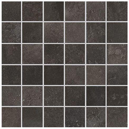 Edimax - 2"x2" Home DARKPEAT Porcelain Mosaic Tile (Matte Finish - 12"x12" Sheet)