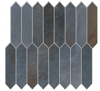 Edimax - Home BLUELAGOON Porcelain PICKET Mosaic Tile (12"x10" Sheet)