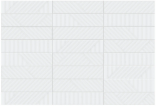 Anatolia - 3"x12" Geometra POWDER MAZE Glossy Ceramic Wall Tile