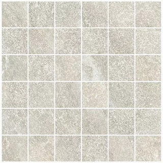 Italgraniti - 2"x2" Origins WHITE Realup Porcelain Mosaic Tile (Matte Finish - 11-3/4"x11-3/4" Sheet)