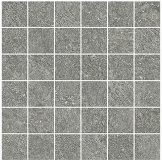 Italgraniti - 2"x2" Origins SILVER Realup Porcelain Mosaic Tile (Matte Finish - 11-3/4"x11-3/4" Sheet)