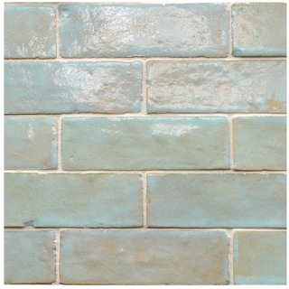 Zin 2"x6" AQUAMARINE Bejmat Zellige Glossy Wall Tile