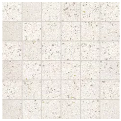 MileStone - 2"x2" Area 51 WHITE Porcelain Mosaic Tile (Matte Finish)