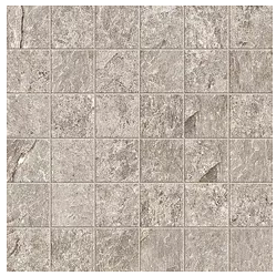 MILEstone - 2"x2" Farmhouse Living PEWTER Porcelain Mosaic Tile (Matte Finish)