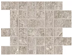 MILEstone - Farmhouse Living PEWTER Porcelain TETRIS Mosaic Tile (10 Pc. Pack - 8.7"x12" Sheet - Matte Finish)