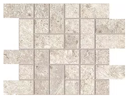 MILEstone - Farmhouse Living ALABASTER Porcelain TETRIS Mosaic Tile (10 Pc. Pack - 8.7"x12" Sheet - Matte Finish)