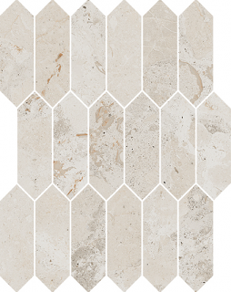 Happy Floors - Eva CRYSTAL Natural Picket Mosaic Tile (Matte Finish - 11.5"x11" Sheet)
