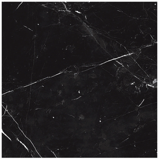 Milestone - 12"x12" Luxury NERO MARQUINA Porcelain Tile (Matte Finish)