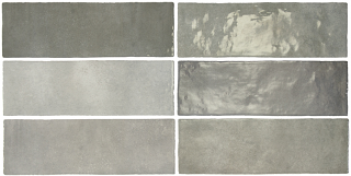 Equipe - 2-1/2"x8" Artisan ALABASTER Ceramic Wall Tile (Glossy Finish)