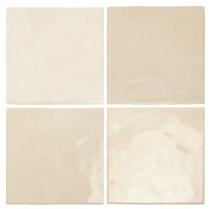 Equipe - 5-1/4"x5-1/4" Artisan OCHRE Ceramic Wall Tile (Glossy Finish)