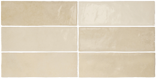 Equipe - 2-1/2"x8" Artisan OCHRE Ceramic Wall Tile (Glossy Finish)