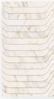 Portobello - 24"x48" APUANO ORO Stream Ceramic Wall Deco Tile (Matte Finish - Rectified Edges)