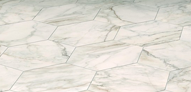 Portobello - 8" APUANO ORO Porcelain Hexagon Tile (Matte Finish)