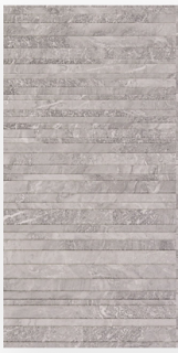 Portobello - 24"x48" STORM GRAY PLY Ceramic Wall Deco Tile (Matte Finish - Rectified Edges)
