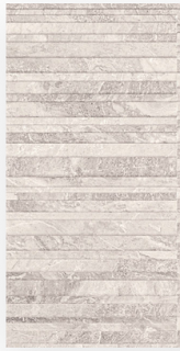 Portobello - 24"x48" STORM WHITE PLY Ceramic Wall Deco Tile (Matte Finish - Rectified Edges)