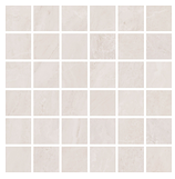 Portobello - 2"x2" STORM WHITE Porcelain Mosaic Tile (Matte Finish - 12"x12" Sheet)