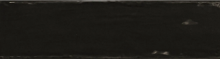 Equipe - 3"x12" Cottage BLACK Ceramic Wall Tile (Glossy Finish)