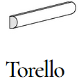 Equipe - 1"x12" Cottage WHITE Ceramic Wall Torello Molding (Glossy Finish)