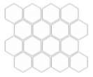 Mariner - 2" Moonstone WHITE Porcelain Hexagon Mosaic Tile (Matte Finish - 12"x12" Sheet)
