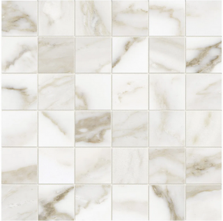 Anatolia - 2"x2" Lumino CALACATTA Porcelain Mosaic Tile (Matte Finish - 12"x12" Sheet)
