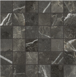 Anatolia - 2"x2" Lumino CARBON Porcelain Mosaic Tile (Matte Finish - 12"x12" Sheet)