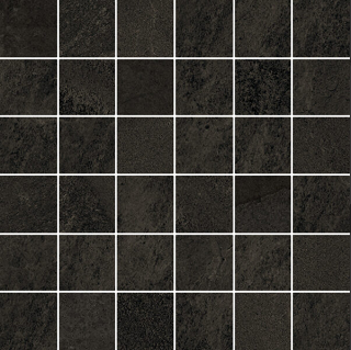 Happy Floors - 2"x2" Berwyn CHARCOAL Porcelain Mosaic Tile (Matte Finish - 12"x12" Sheet)