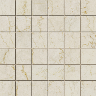 Unicom Starker - 2"x2" Marmorea BOTTICINO Porcelain Mosaic Tile (Satin Finish - 12"x12" Sheet)