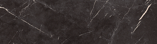 Unicom Starker - 4"x24" Marmorea NERO MARQUINA Porcelain Tile (Satin Finish - Rectified Edges)