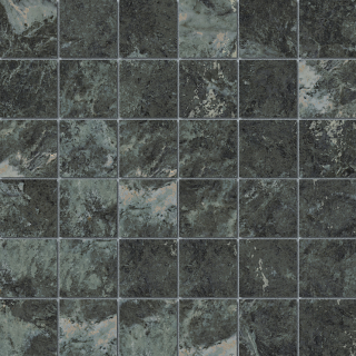 Unicom Starker - 2"x2" Marmorea VERDE ALPI Porcelain Mosaic Tile (Satin Finish - 12"x12" Sheet)