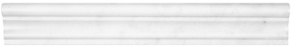 2"x12" Bianco Venatino Honed Marble Chair Rail Molding