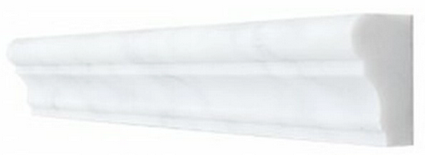 2"x12" Bianco Carrara Honed Ogee Marble Molding