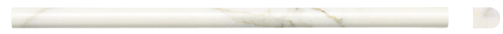 Milstone - 5/8"x12" Calacatta Pencil Molding #18 (Polished)