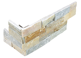 6"x18" Beachwalk Marble Ledger Stone Assembled Corner (6 Piece Pack)